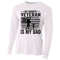 Father Veterans Day My Favorite Veteran Is My Dad Cooling Performance Long Sleeve Crew