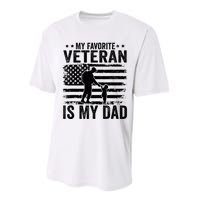 Father Veterans Day My Favorite Veteran Is My Dad Performance Sprint T-Shirt