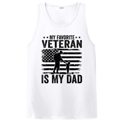 Father Veterans Day My Favorite Veteran Is My Dad PosiCharge Competitor Tank