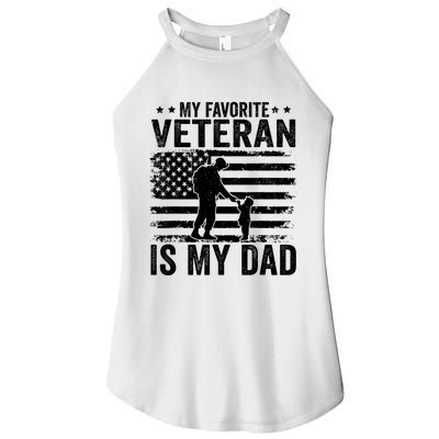 Father Veterans Day My Favorite Veteran Is My Dad Women's Perfect Tri Rocker Tank