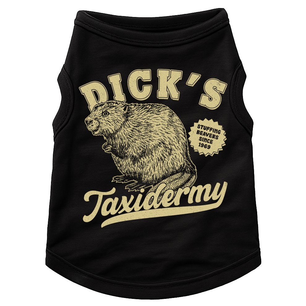 Funny Vintage Dick's Taxidermy Doggie Tank