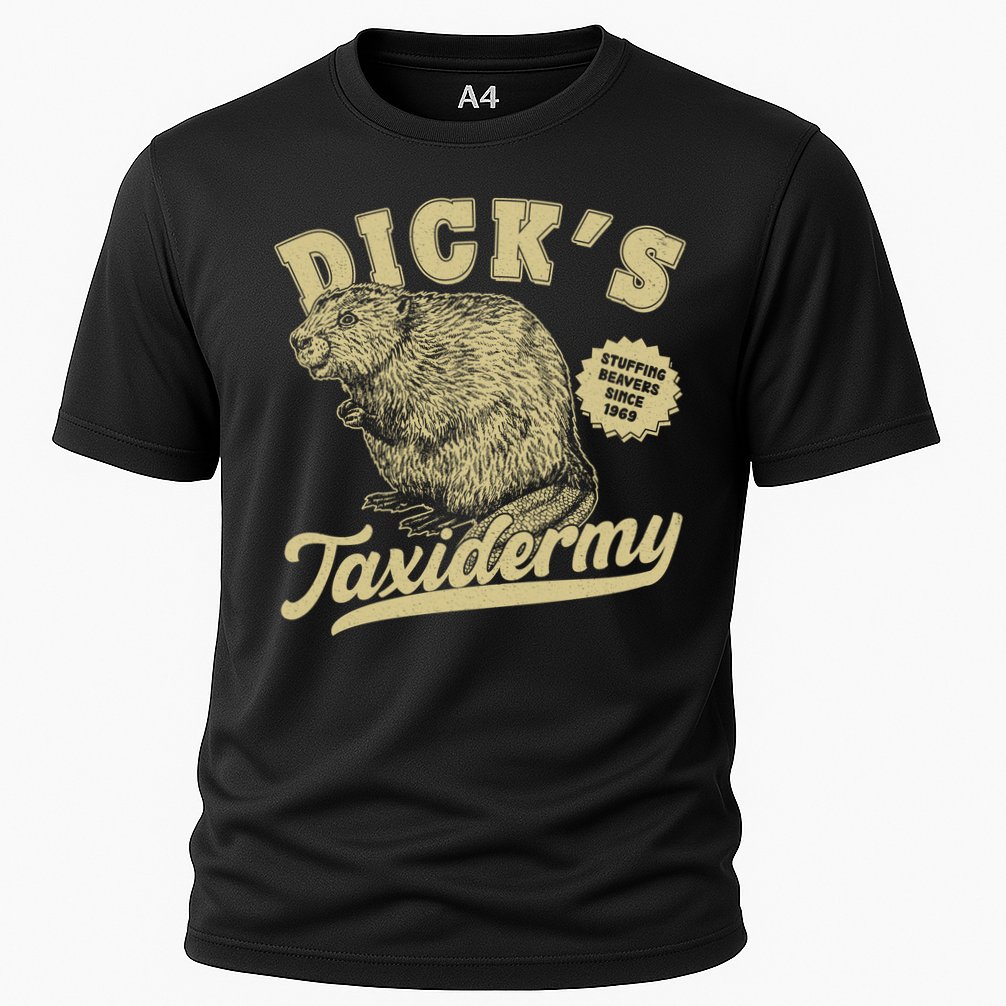 Funny Vintage Dick's Taxidermy Cooling Performance Crew T-Shirt