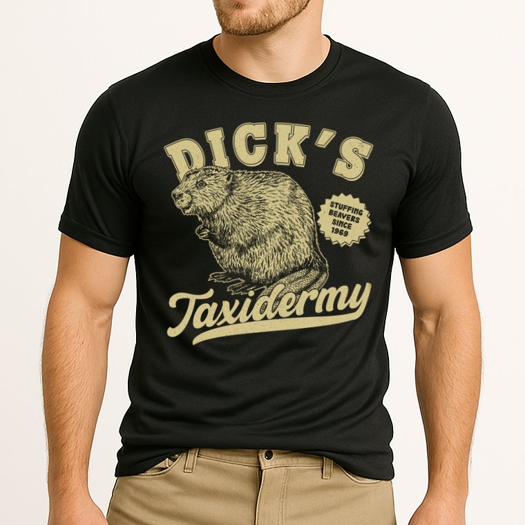 Funny Vintage Dick's Taxidermy Cooling Performance Crew T-Shirt