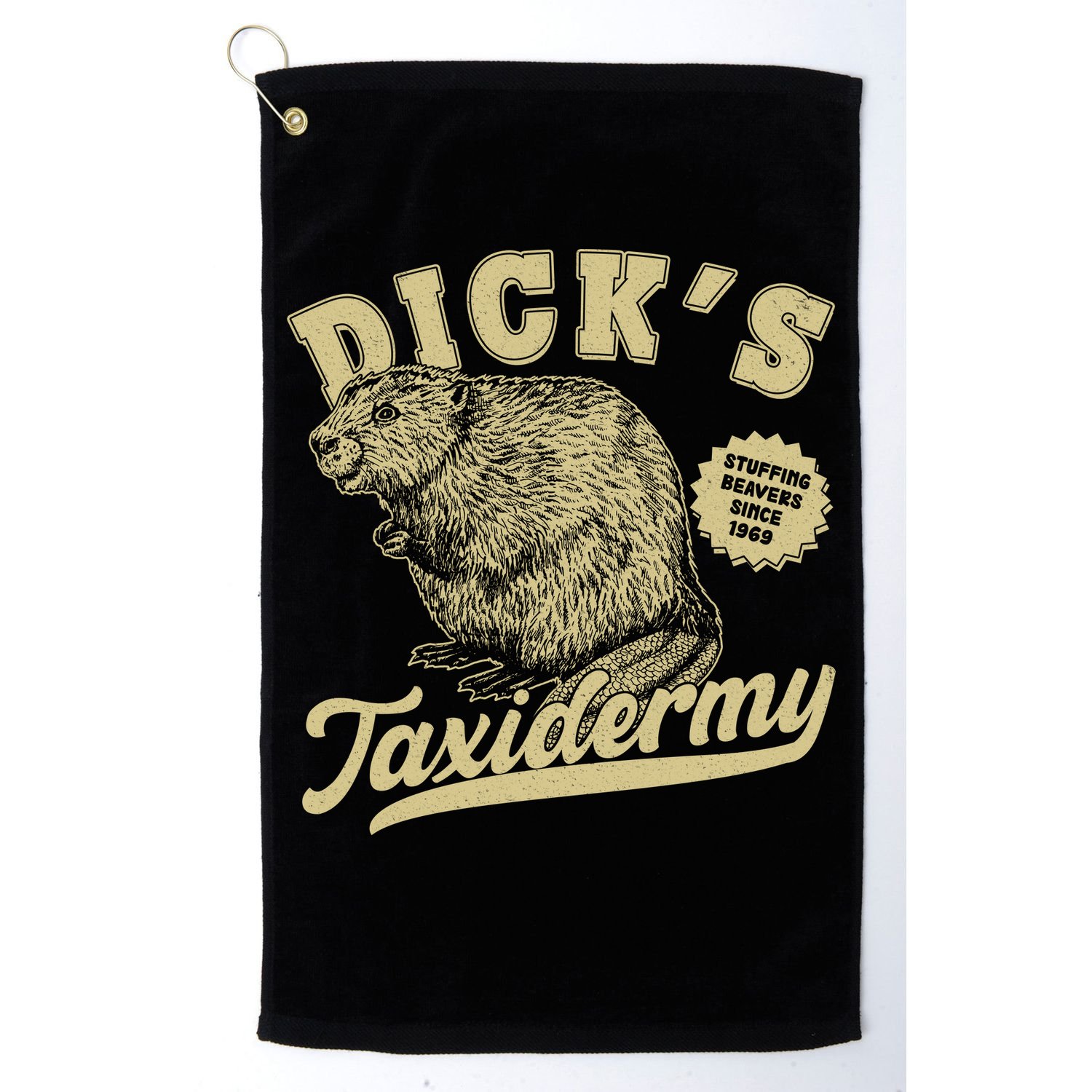 Funny Vintage Dick's Taxidermy Golf Towel