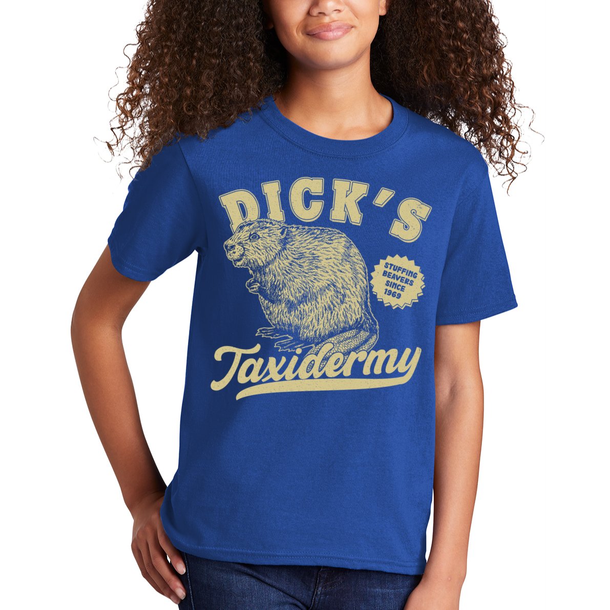 Funny Vintage Dick's Taxidermy Kids T-Shirt