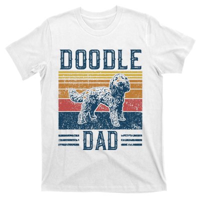 Funny Vintage Doodle Dad Aussie Doodle & Goldendoodle T-Shirt