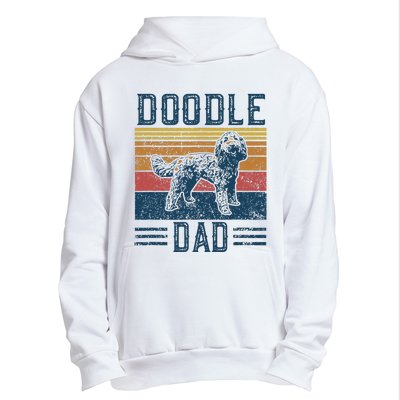 Funny Vintage Doodle Dad Aussie Doodle & Goldendoodle Urban Pullover Hoodie