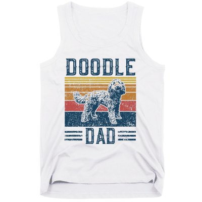 Funny Vintage Doodle Dad Aussie Doodle & Goldendoodle Tank Top