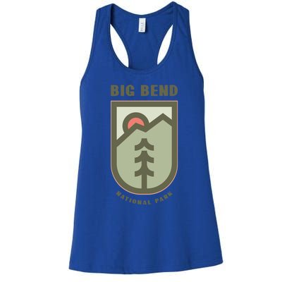 Family Vacation Design Funny Gift Big Bend National Park Gift Women's Racerback Tank