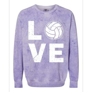 Funny Volleyball Design For Ball Volleyball Player Colorblast Crewneck Sweatshirt