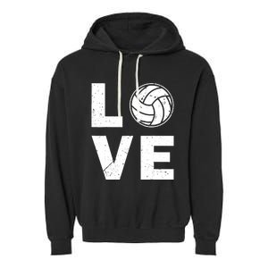 Funny Volleyball Design For Ball Volleyball Player Garment-Dyed Fleece Hoodie