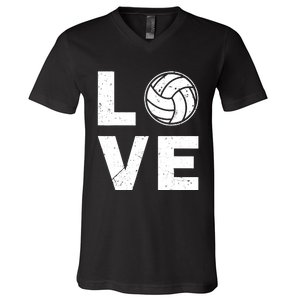 Funny Volleyball Design For Ball Volleyball Player V-Neck T-Shirt