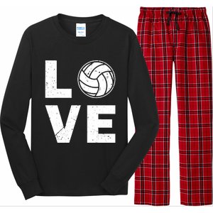 Funny Volleyball Design For Ball Volleyball Player Long Sleeve Pajama Set