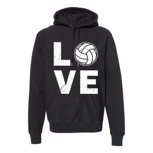 Funny Volleyball Design For Ball Volleyball Player Premium Hoodie