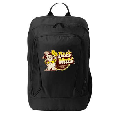 Funny Vintage Dee's Nuts Logo City Backpack