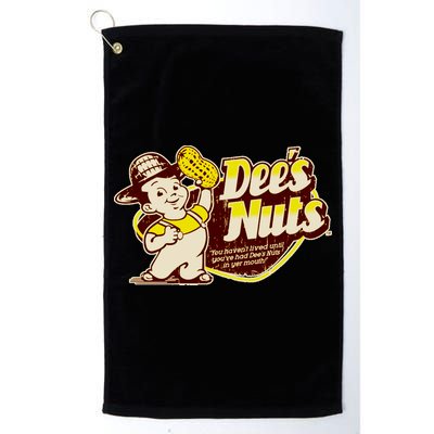 Funny Vintage Dee's Nuts Logo Golf Towel