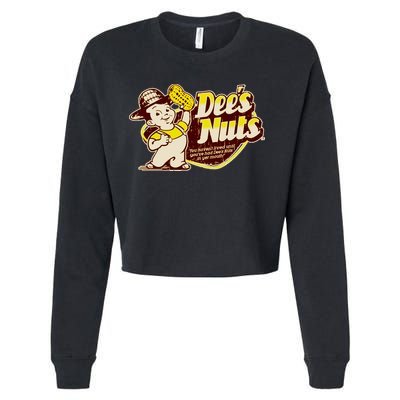 Funny Vintage Dee's Nuts Logo Cropped Pullover Crew