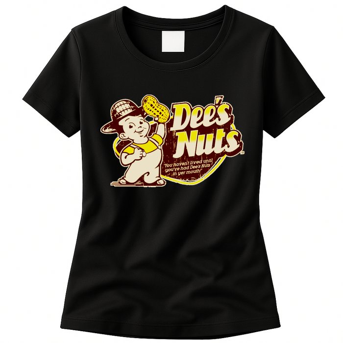 Funny Vintage Dee's Nuts Logo Womens T-Shirt