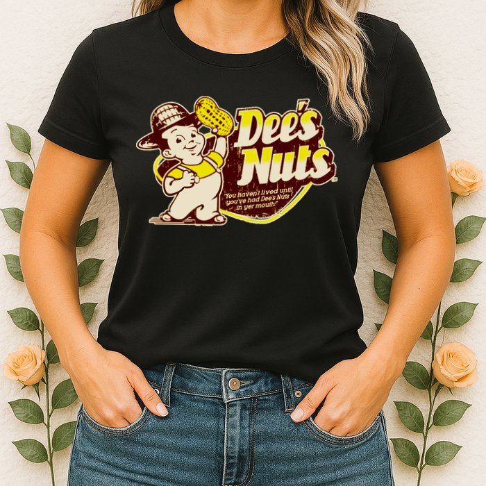 Funny Vintage Dee's Nuts Logo Womens T-Shirt