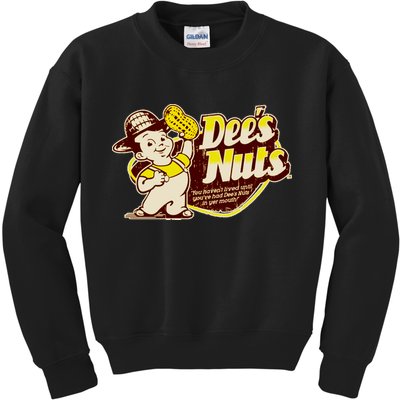 Funny Vintage Dee's Nuts Logo Kids Sweatshirt