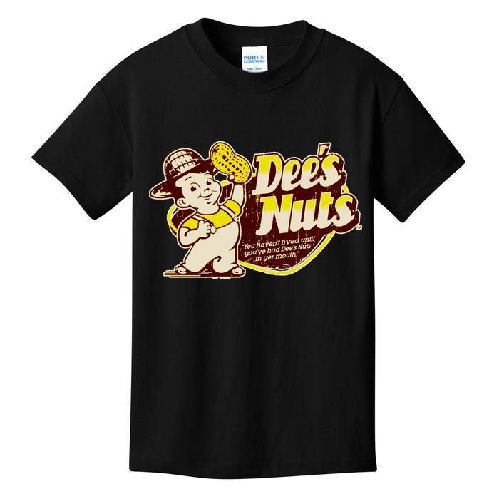 Funny Vintage Dee's Nuts Logo Kids T-Shirt