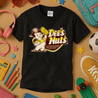 Funny Vintage Dee's Nuts Logo Kids T-Shirt