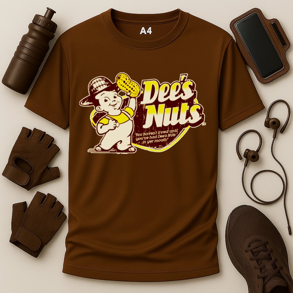 Funny Vintage Dee's Nuts Logo Cooling Performance Crew T-Shirt