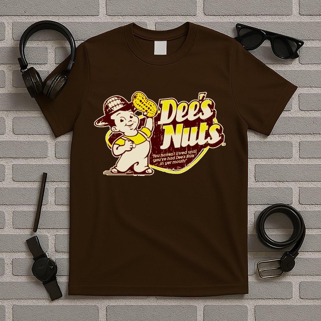Funny Vintage Dee's Nuts Logo T-Shirt