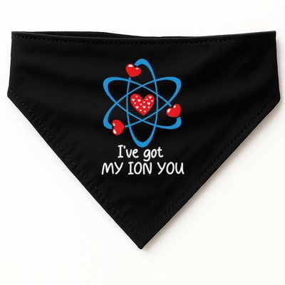 Funny ValentineS Day Science Teacher IVe Got My Ion You USA-Made Doggie Bandana
