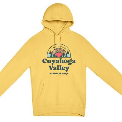 Family Vacation Design Cute Gift Retro Cuyahoga Valley National Park Gift Premium Pullover Hoodie