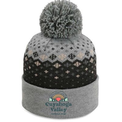 Family Vacation Design Cute Gift Retro Cuyahoga Valley National Park Gift The Baniff Cuffed Pom Beanie