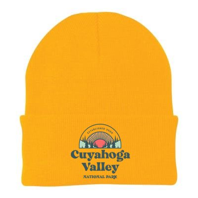 Family Vacation Design Cute Gift Retro Cuyahoga Valley National Park Gift Knit Cap Winter Beanie