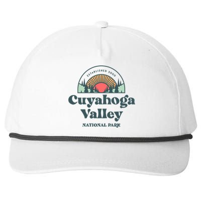 Family Vacation Design Cute Gift Retro Cuyahoga Valley National Park Gift Snapback Five-Panel Rope Hat