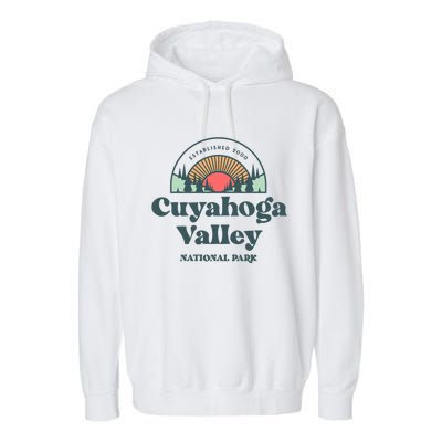 Family Vacation Design Cute Gift Retro Cuyahoga Valley National Park Gift Garment-Dyed Fleece Hoodie