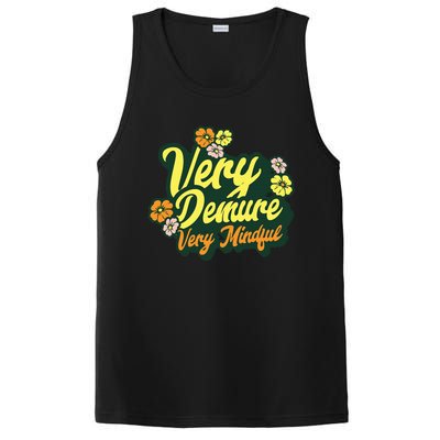 Funny Very Demure Very Mindful Trend Demure & Mindful Ladies PosiCharge Competitor Tank