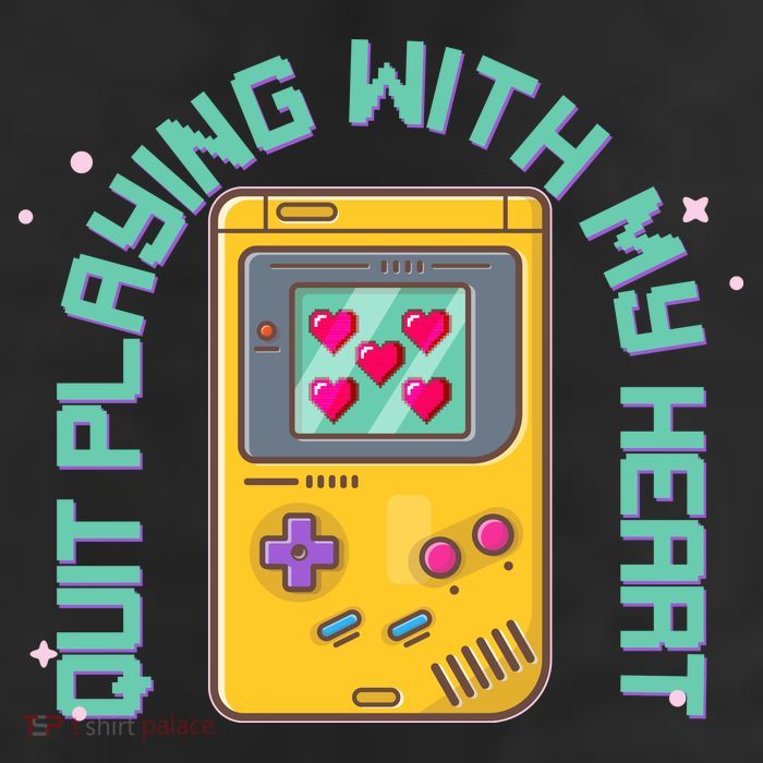 Funny Valentines Day Quit Playing With My Heart Retro Video Game Fan Adult Drive Performance Visor