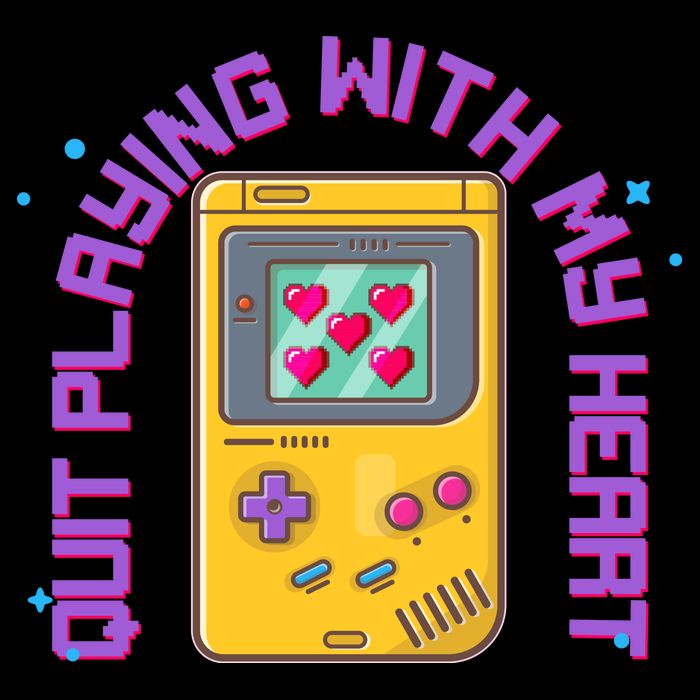 Funny Valentines Day Quit Playing With My Heart Retro Video Game Fan 16oz Travel Tumbler