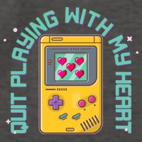 Funny Valentines Day Quit Playing With My Heart Retro Video Game Fan Vector Backpack