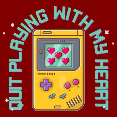 Funny Valentines Day Quit Playing With My Heart Retro Video Game Fan T-Shirt