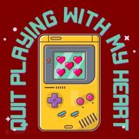 Funny Valentines Day Quit Playing With My Heart Retro Video Game Fan Sustainable Beanie