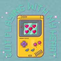 Funny Valentines Day Quit Playing With My Heart Retro Video Game Fan Sueded Cloud Jersey T-Shirt