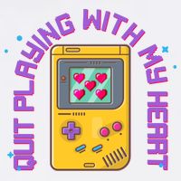 Funny Valentines Day Quit Playing With My Heart Retro Video Game Fan Garment-Dyed Sweatshirt
