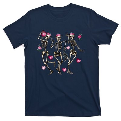 Funny Valentines Day Dancing Skeleton Valentines T-Shirt