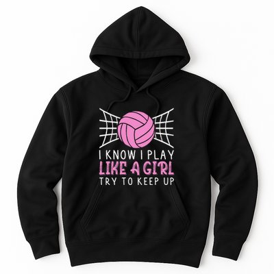 Funny Volleyball Design For Women Volleyball Player Hoodie