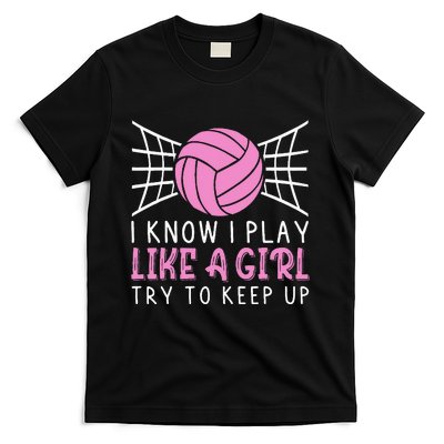 Funny Volleyball Design For Women Volleyball Player T-Shirt