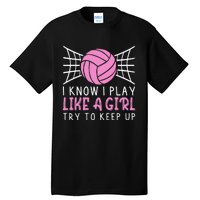 Funny Volleyball Design For Women Volleyball Player Tall T-Shirt