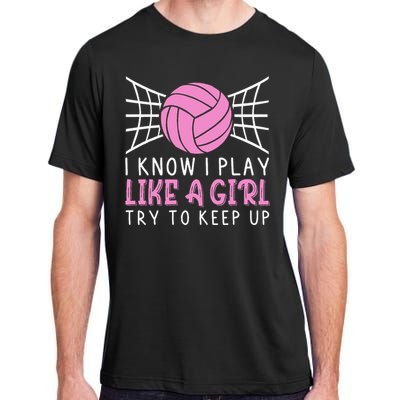 Funny Volleyball Design For Women Volleyball Player Adult ChromaSoft Performance T-Shirt