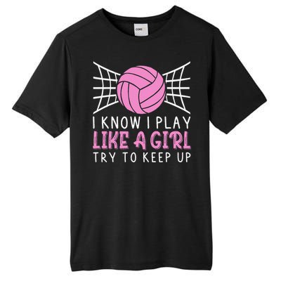 Funny Volleyball Design For Women Volleyball Player Tall Fusion ChromaSoft Performance T-Shirt