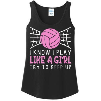 Funny Volleyball Design For Women Volleyball Player Ladies Essential Tank