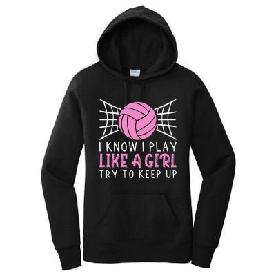 Funny Volleyball Design For Women Volleyball Player Women's Pullover Hoodie